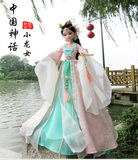 中国古装娃娃衣服可儿娃娃小龙女 嫦娥奔月关节体女孩娃娃玩具