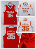 NCAA球衣 大学版杜兰特35号 橘色网眼 球迷版刺绣款篮球服男