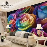 定制背景墙3D立体大型壁画卧室高档无缝环保防霉浪漫玫瑰墙纸壁纸