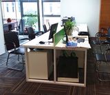 简约现代职员办公桌办公室电脑桌组合屏风隔断员工位可按尺寸定做