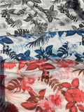 外贸三色花针织面中国风古典风料水墨画布料花朵布料批发8.5米