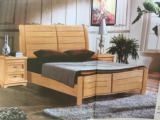 深圳市好美丽家具简约现代实木床双人床1.5米 1.8米橡木床