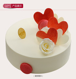 北京味多美生日蛋糕情侣蛋糕门店自取送货可与鲜花一块白色恋人