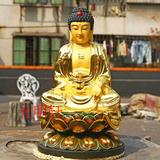 佛教用品 台湾宝华 铜雕 鎏金佛像 纯铜手工贴金 药师佛 三宝佛