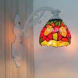 欧式壁灯床头灯具简约创意仿古北欧美式田园客厅卧室玻璃壁灯