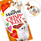 日本进口猫零食 Monpetit 猫之吻 香脆洁牙饼干 综合口味 30g