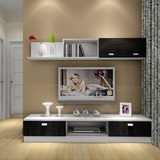 小户型电视柜背景墙组合客厅电视柜背景墙柜简约现代尺寸可定制