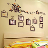 纸 家居卧室温馨房间装饰品墙可移除创意相框照片墙贴上贴画欧式