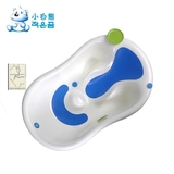 09257带水温显示防滑垫 小白熊浴盆大号宝宝洗澡盆 婴儿塑料