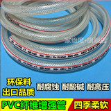 PVC纤维增强管 进口PVC网纹管 PVC耐压增强管 PVC网纹水管蛇皮管