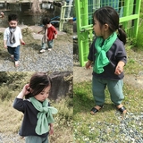 韩国童装春秋男童女童全棉净色七分袖儿童T恤衫蝙蝠宝宝纯棉小衫
