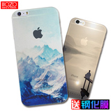 iphone6手机壳苹果6s硅胶套i6创意中国风超薄透明防摔软壳4.7六壳