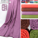 送礼外贸三层纱布床单纯棉双人毛巾被空调毯夏凉被纯色盖毯紫绿色