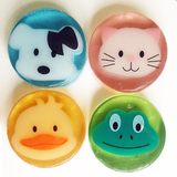韩国可爱小动物半透明手工皂 小动物香皂精油皂洗脸洗澡皂 4款选