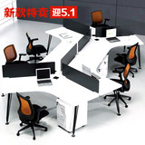 上海沪欧职员办公桌屏风位员工位简约现代办公家具四人位卡座简易