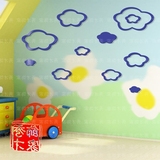 儿园卡通装饰贴画创意云朵亚克力3D水晶立体墙贴卧室儿童房背景幼