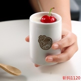 小熊酸奶机分杯带盖 陶瓷杯子酸奶机内胆 咖啡杯 配件 1件4个