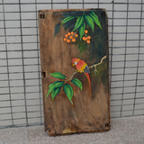 可定制原生态老樟木风化烂板挂画漆画实木小壁饰装饰壁画手工画板
