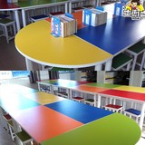辅导班培训班桌椅小学生课桌手工美术绘画桌幼儿园教学桌椅