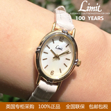 英国正品代购Limit 女士手表镀金椭圆复古是时装腕表真皮表带数字