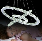 外销环形创意吊灯超炫水晶吊灯不锈钢LED角度搭配自由调节灯饰