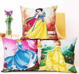 5D十字绣最新款3D情侣卡通抱枕迪士尼公主白雪公主灰姑娘女孩包邮