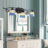 美式壁灯卧室梳妆台灯镜前灯厨房洗手间过道走廊铁艺灯具简约创意