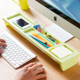 多功能办公室桌面收纳盒 电脑桌上手机文具整理架 键盘置物架