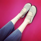 2016春夏休闲鞋韩版套脚系带鞋船鞋护士旅游平底单鞋女学生