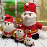 金包圣诞老人毛绒玩具 圣诞节活动礼品娃娃机抓机公仔批发