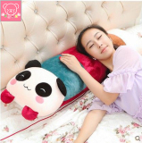 可拆洗卡通可爱熊猫枕头抱枕毛绒玩具公仔娃娃双人靠垫生日礼物女