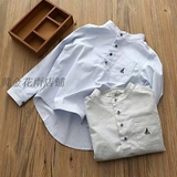 beanpole韩国品牌童装系扣套头口袋16年秋季新款韩版休闲男童衬衫