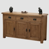 欧式白橡木 橱柜纯实木家具玄关桌三抽三门餐边柜碗柜 特价 促销