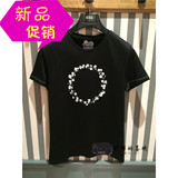 【专柜正品】GXG男装2015夏装新款代购 黑色圆领短袖T恤52144008