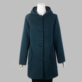 中老年女装羊毛大衣女秋冬气质妈妈装中长款大码羊毛呢子外套