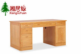 上海厂家直销松木家具实木家具田园松木电脑桌儿童实木书桌可定做