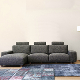 创意美式布艺沙发转角组合简约现代小户型客厅沙发贵妃布沙发家具