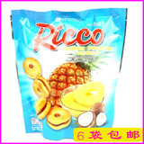 泰国原装进口食品 VFOODS Ricco菠萝果酱夹心饼干150g 休闲小食品