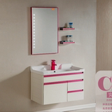 太空铝彩色浴室柜组合欧式智能D灯陶瓷面盆个性创意 置物架
