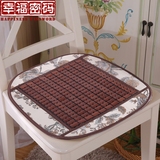 夏季麻将块凉席餐桌椅垫 夏天防滑凉爽滑中欧式红木椅子座垫