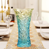 优讯 时尚彩色玻璃花瓶创意彩色玻璃大花瓶水培花器家居插花摆件