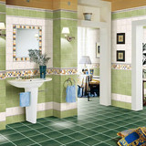 欧式厨卫仿古地砖300X300地中海防滑浴室厨房复古瓷砖卫生间墙砖