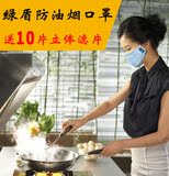 绿盾春夏季成人口罩 男女抗菌防尘防异味防PM2.5 防厨房油烟口罩
