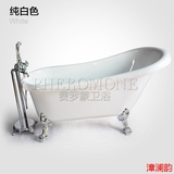 浴缸亚克力浴缸独立一体式成人浴盆欧式贵妃缸1.2-1.7米保温小缸