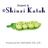 日本 絵本作家Shinzi Katoh 豆の箸置 表情豆子 筷架组 陶瓷