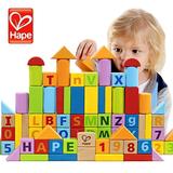 德国Hape80粒1-3岁儿童益智拆装积木婴儿宝宝拼装积木早教玩具