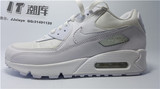 NIKE AIR MAX90 GS皮全白气垫男鞋纯白女鞋跑步鞋305219-113