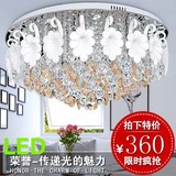 现代简约欧式大气LED1米圆形百合花水晶客厅灯卧室吸顶餐厅吊灯具