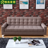 日式简约小户型多功能沙发坐卧两用布艺沙发床可折叠客厅双人宜家