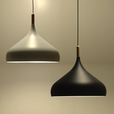 北欧餐厅吊灯吧台饭厅灯具简约设计师风格创意个性日式黑白色单头
